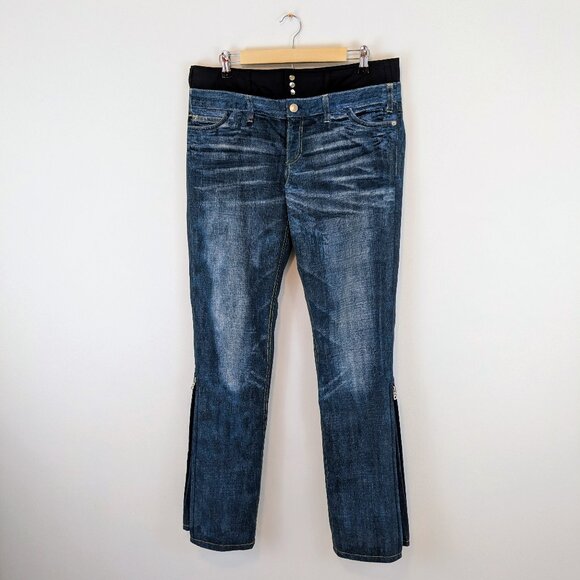 Bogner Malena Insulated Blue Jean Denim Look Ski Snow Pant 10